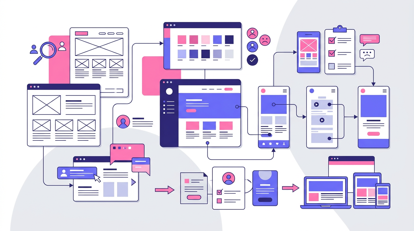 UI/UXデザインのイメージ